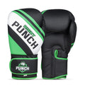 RightPunch Green Synthetic Leather Boxing Gloves 16oz