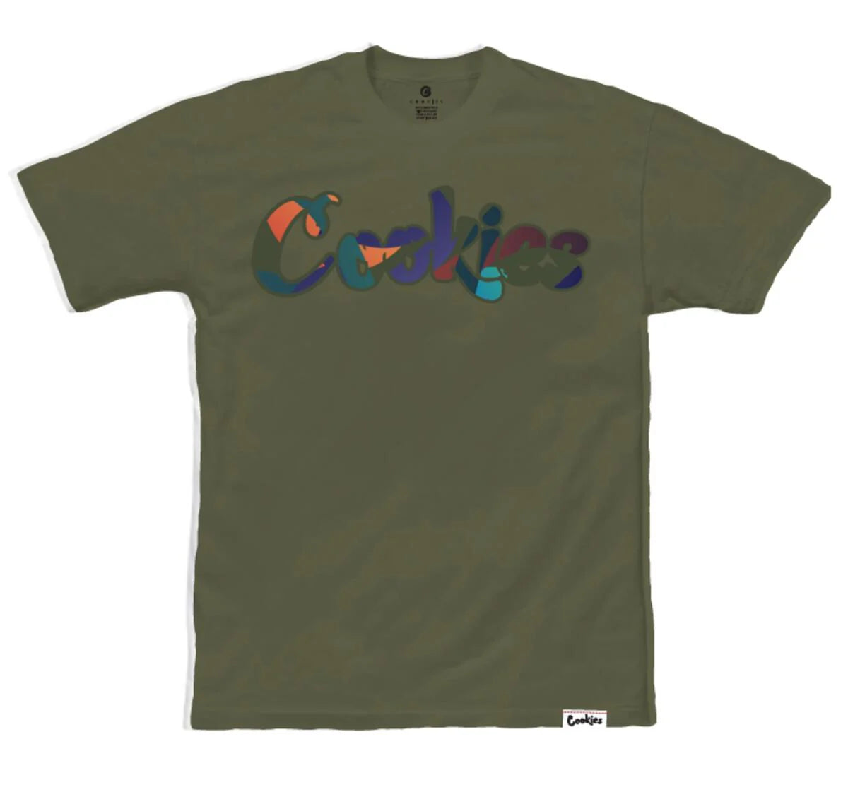 Cookies Sf Fahrenheit Ss Tee-Olive Green   NWT