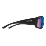 SMITH OPTICS Guide's Choice with ChromaPop Polarchromic Glass Lenses in Matte Black Frame with Rose Blue Mirror Lens
