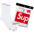Supreme/Hanes Crew Socks (4 Pack) Size 6-12