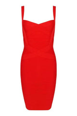 Heidi Bandage Mini Dress - Lipstick Red  Medium