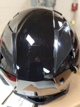 SPARK Adult Off-Road Motocross Glossy Black Helmet with SANQING Gloves and Goggles Set | M 57-58cm