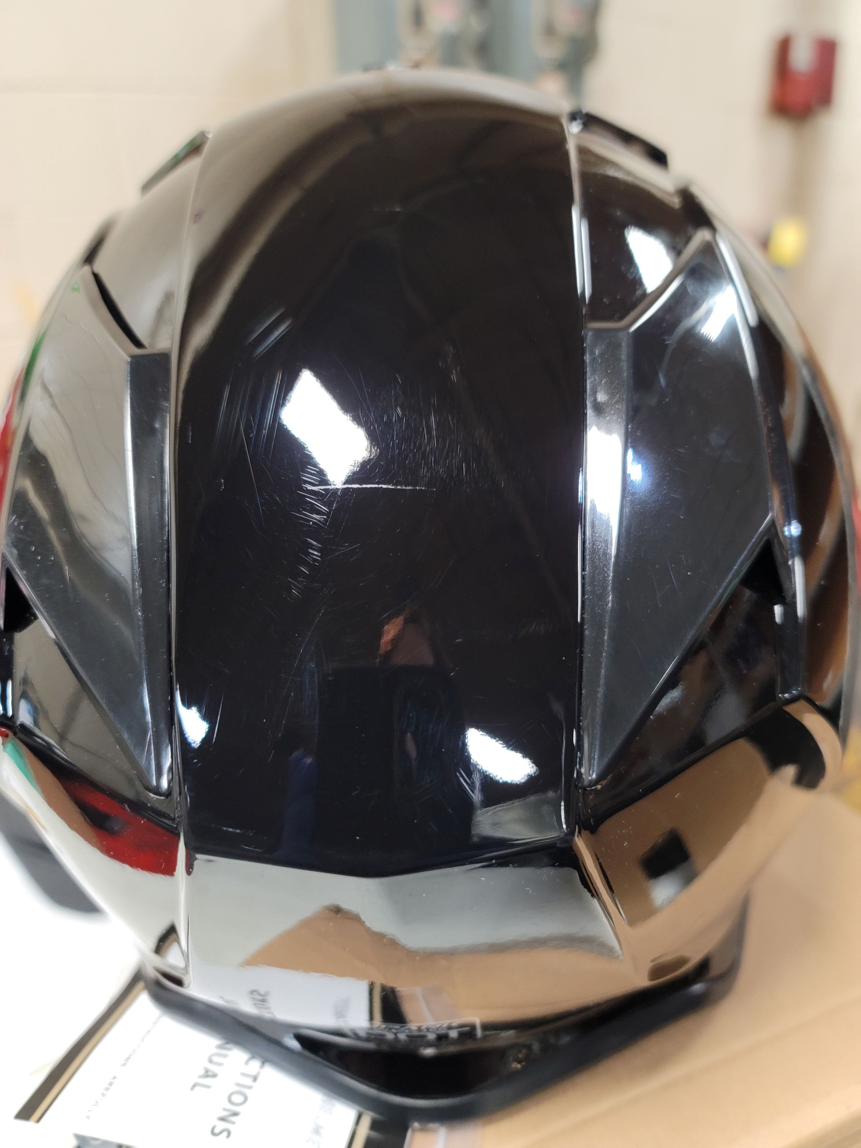 SPARK Adult Off-Road Motocross Glossy Black Helmet with SANQING Gloves and Goggles Set | M 57-58cm