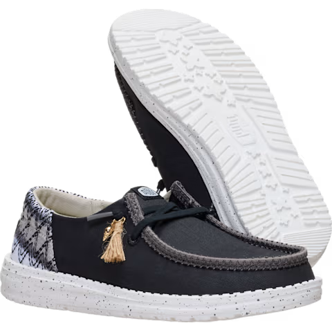 HEYDUDE Women's Wendy Funk Beach Woven in Black/Multi - 8