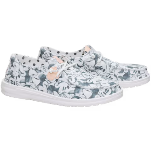 HEYDUDE Women's Wendy Minnie Mouse Print - Grey Multi - 8