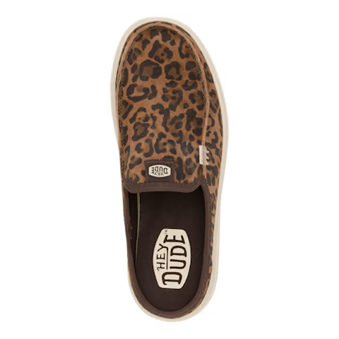 HEYDUDE Women's Austin Lift Classic in Brown Leopard - 8