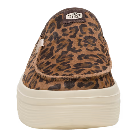 HEYDUDE Women's Austin Lift Classic in Brown Leopard - 8