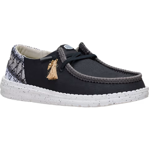 HEYDUDE Women's Wendy Funk Beach Woven in Black/Multi - 8