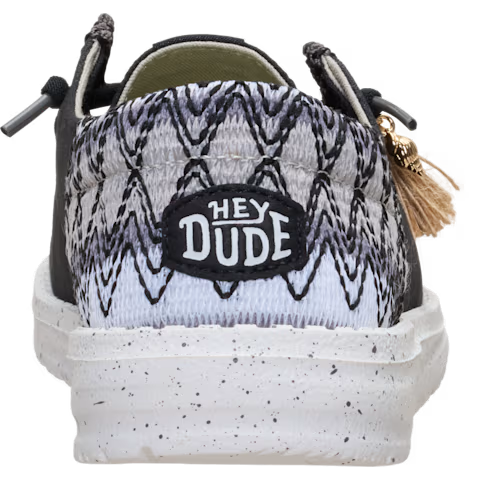 HEYDUDE Women's Wendy Funk Beach Woven in Black/Multi - 8