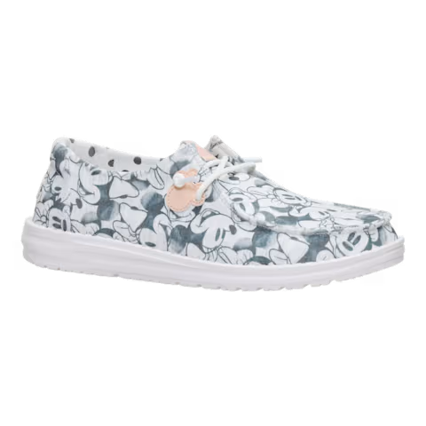 HEYDUDE Women's Wendy Minnie Mouse Print - Grey Multi - 8