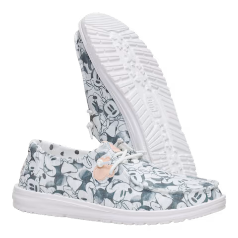 HEYDUDE Women's Wendy Minnie Mouse Print - Grey Multi - 8