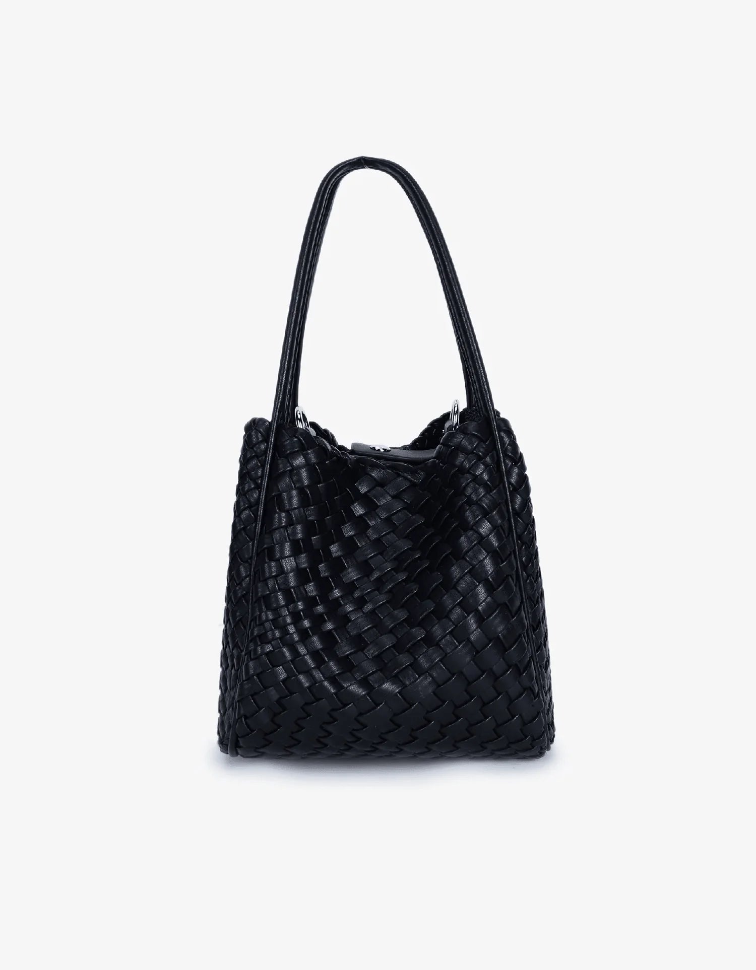 Anthropologie Hollace Tote: Woven Mini Edition - Black