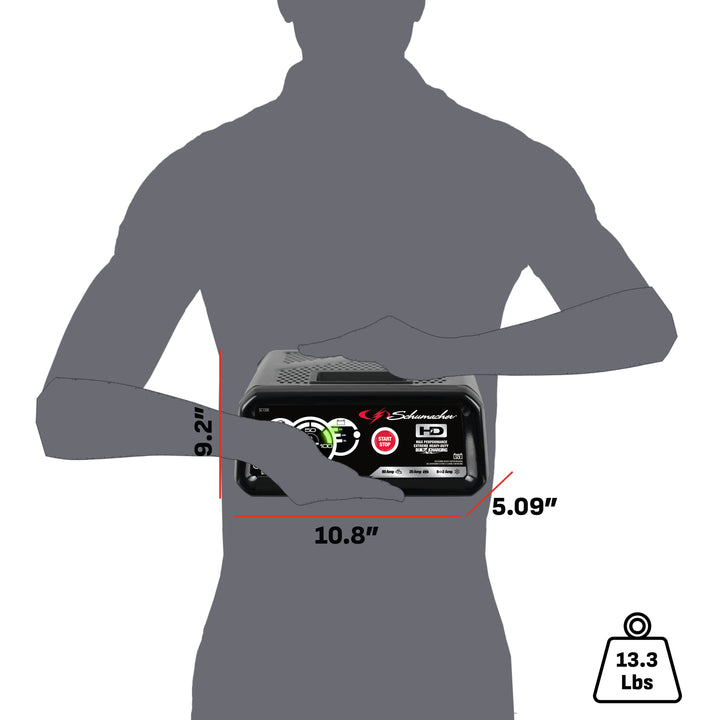 Schumacher Electric 6A Car Battery Charger and 80A Engine Starter, #SC1306