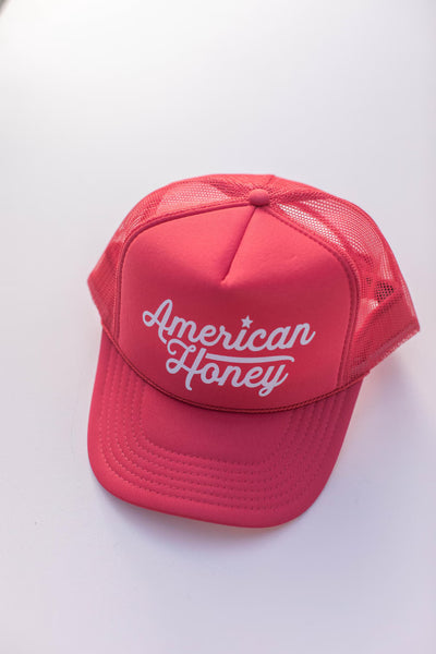Otto - American Honey Trucker Hat, 4th of July, Summer Hat, USA Gift - Foam Front