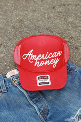 Otto - American Honey Trucker Hat, 4th of July, Summer Hat, USA Gift - Foam Front