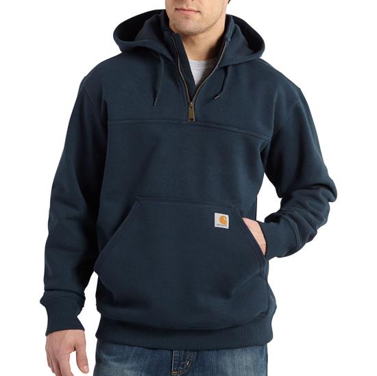 CARHARTT - Men's Rain Defender Loose Fit Quarter-Zip, Navy M