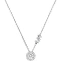 Michael Kors Sterling Silver CZ Pendant Women's Necklace MKC1208AN040