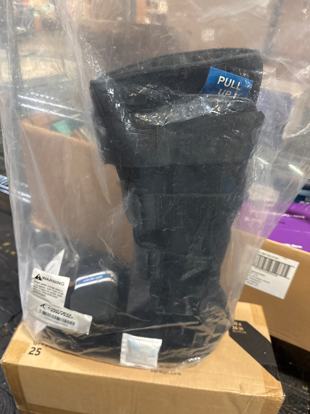 United Ortho Air Cam Walker Fracture Boot, Lg/Black
