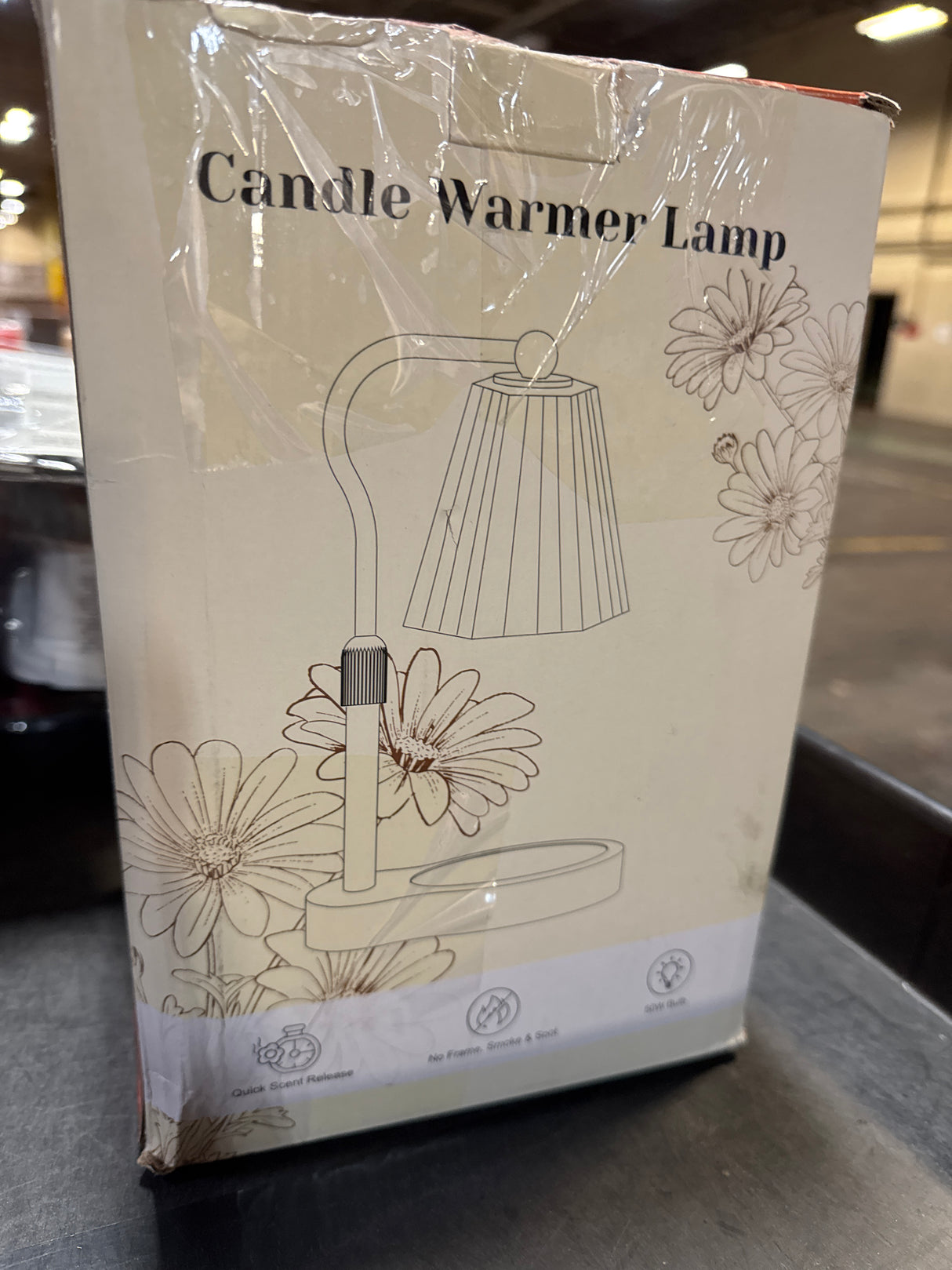 Candle Warmer Lamp, Wax Melt Warmer with 2 Bulbs for Scented Jar Candles, with Timer Dimmer Adjustable Height