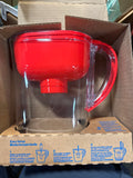 Brita Metro Water Filter Pitcher with SmartLight Change Indicator, BPA-Free, Replaces 1,800 Plastic Water Bottles a Year, Lasts Two Months, Includes 1 Filter, Small - 6-Cup Capacity, Fiery Red