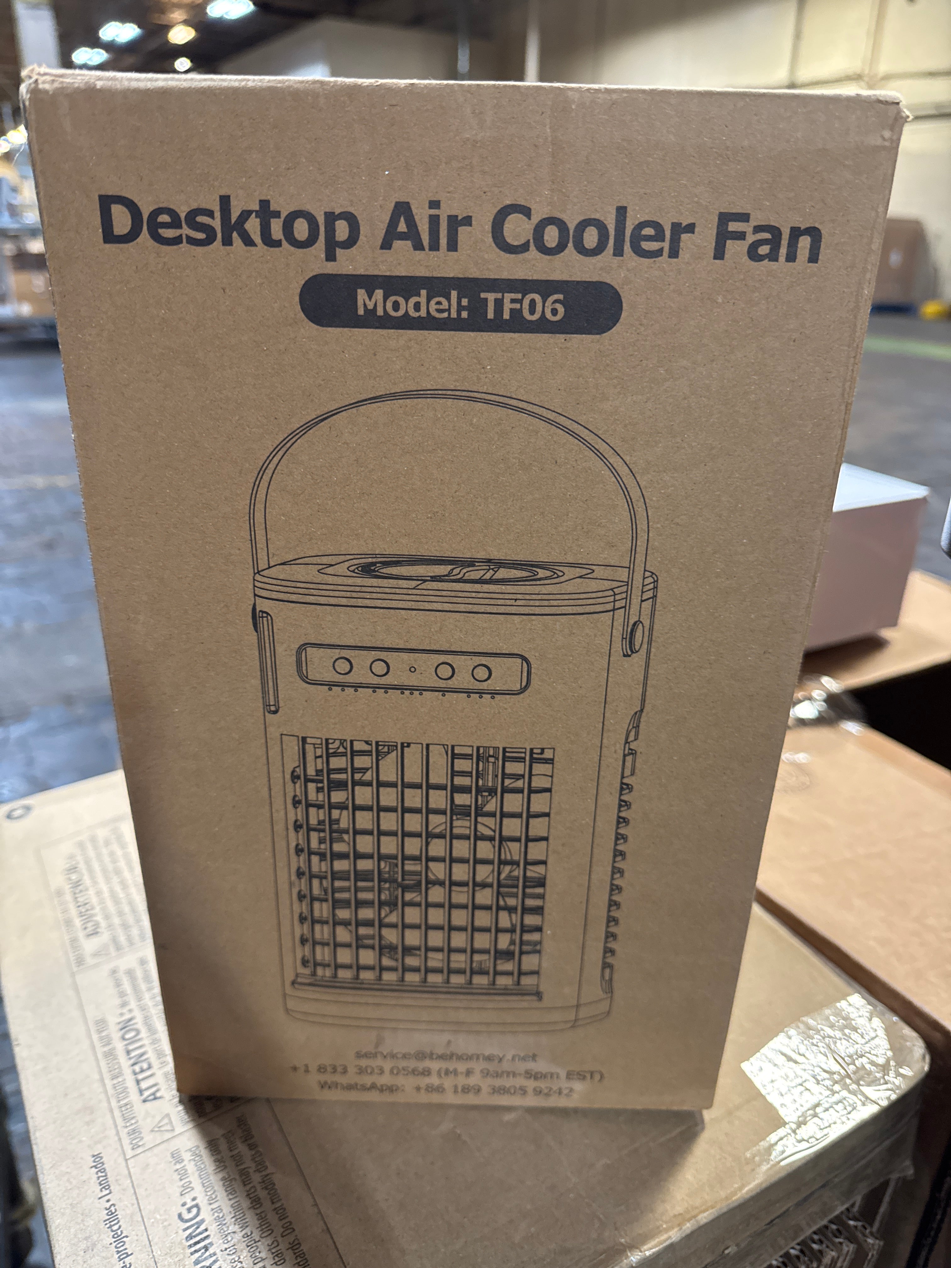 Portable Air Conditioners w/Remote, Mini Air Conditioner, 5400mAh Built-in Battery, 1.2L Water Tank & Ice Box, Auto-off Timer, Evaporative Air Cooler With 3Speeds, Desktop Fan For Home Outdoors