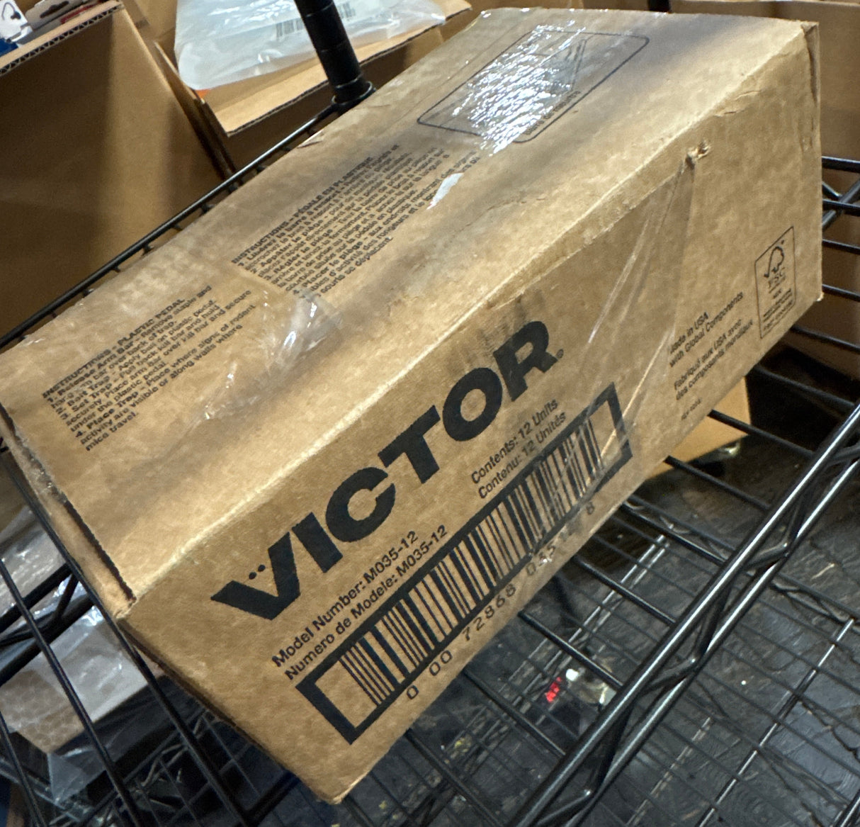 Victor Mouse Traps M035-12, Plastic Pedal, Sustainably Sourced FSC Wood, Wooden Mouse Traps, 12 Pack