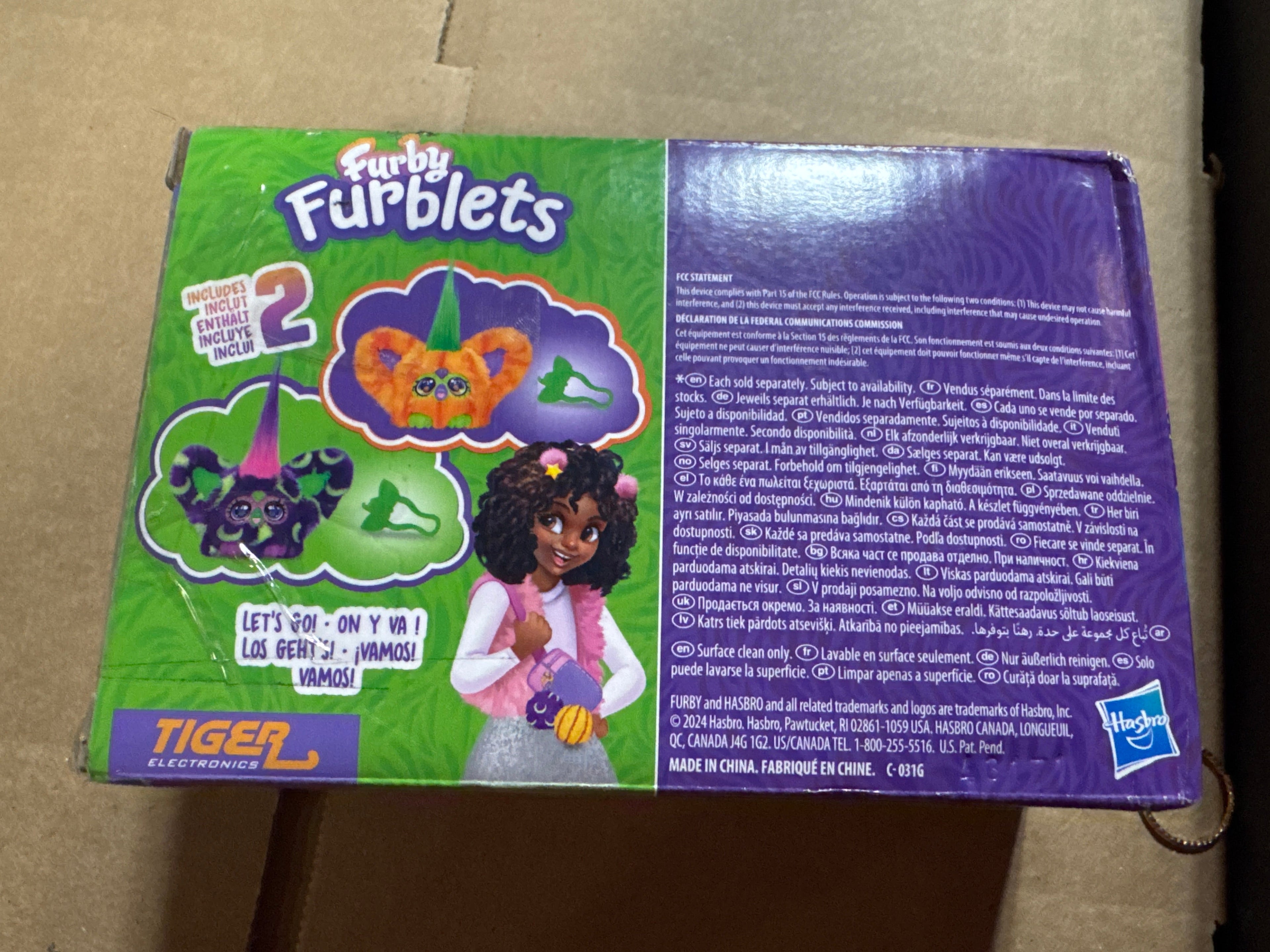 Furby Furblets 2 Pack of Fall Edition Mini Friends Trick-Ee & Boo-Kin, Electronic Plush Toys, Multicolor, Back to School Gifts, Ages 6+