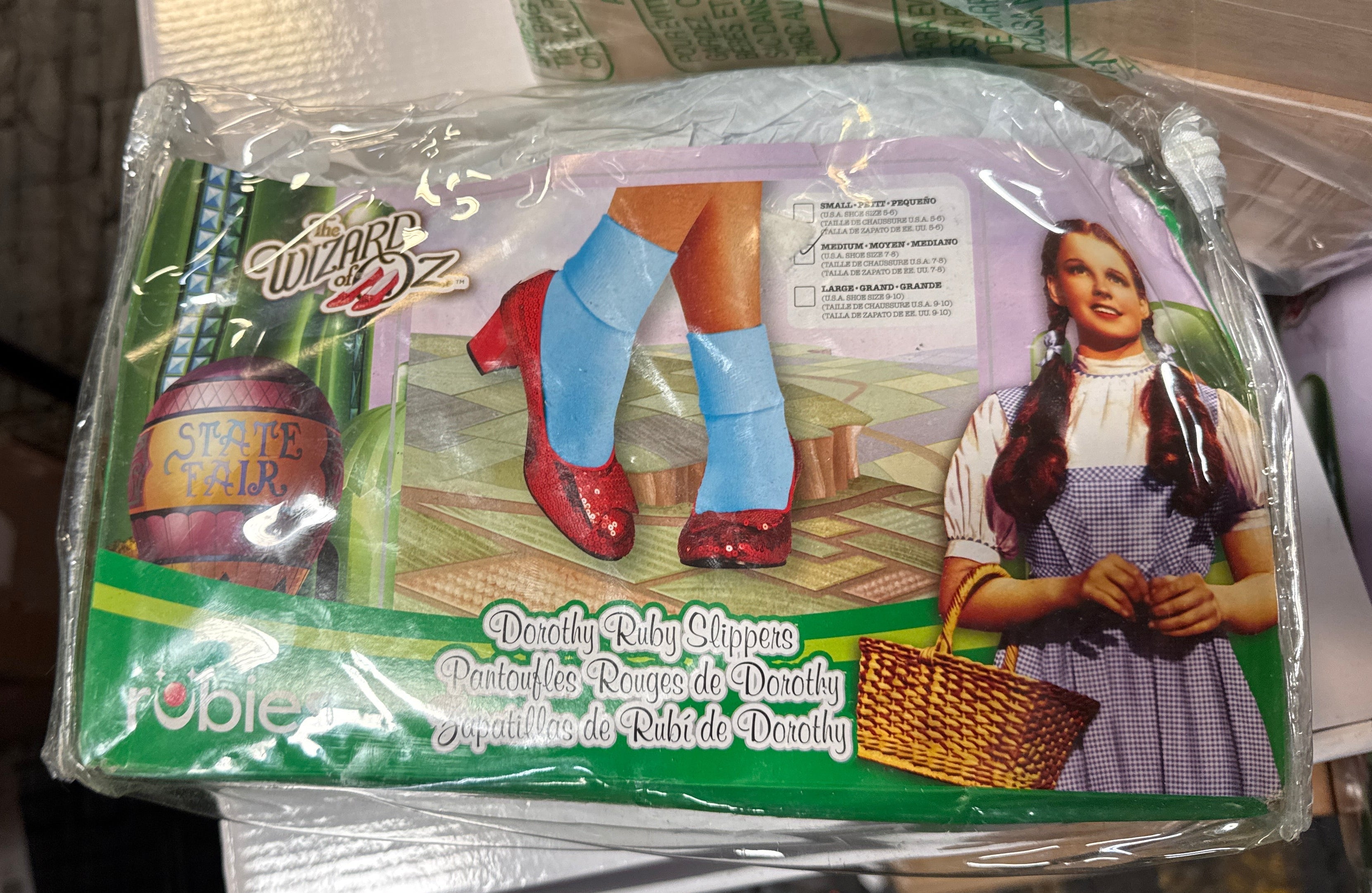 Wizard Of Oz Secret Wishes Dorothy's Ruby Slippers-Med 7-8
