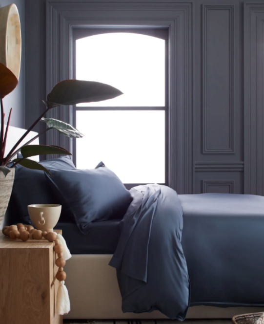 QUINCE | Bamboo Duvet Cover in Nightfall | Full/Queen (US 92L/88W)