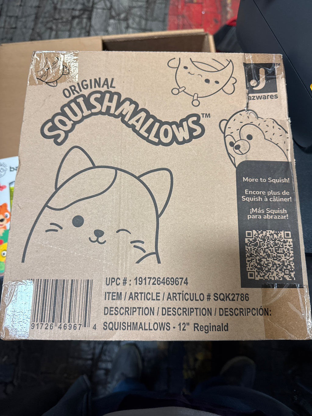 Squishmallows Original 12-Inch Reginald Corgi with Red Bandana - Medium-Sized Ultrasoft Official Jazwares Plush
