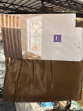 Lush Decor Terra Shower Curtain Single 72" W x 72" L Beige & Brown - Fabric Shower Curtains for Bathroom - Neutral Bathroom Curtain - Modern Glam Décor