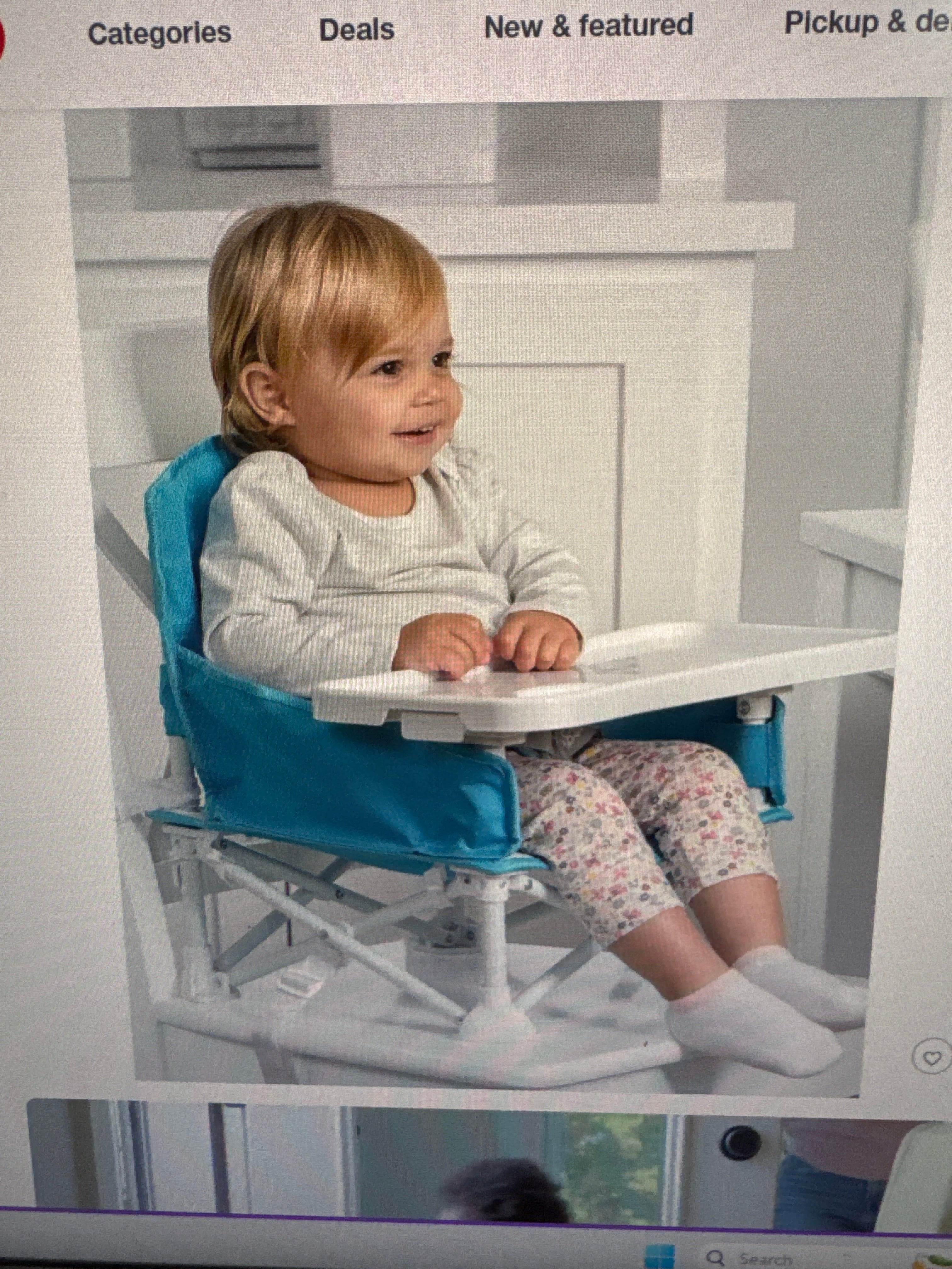 Regalo My Chair Portable Booster Car Seat - Aqua