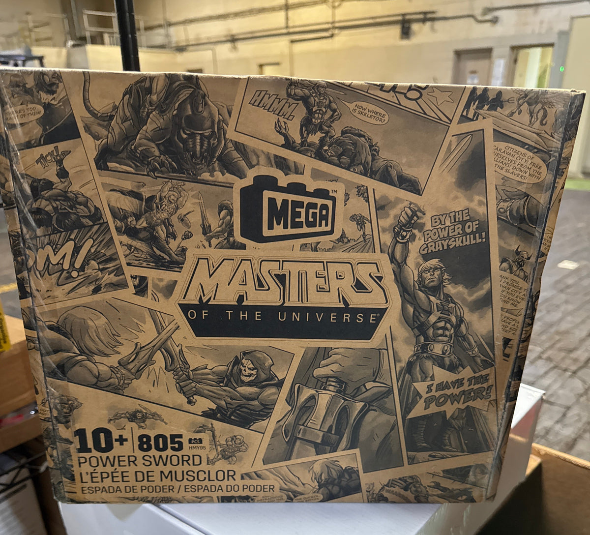 MEGA Masters of The Universe Building Toys Set, Power Sword with 805 Pieces, 30 Inches Tall, Includes Display Stand, Adult Collectible
