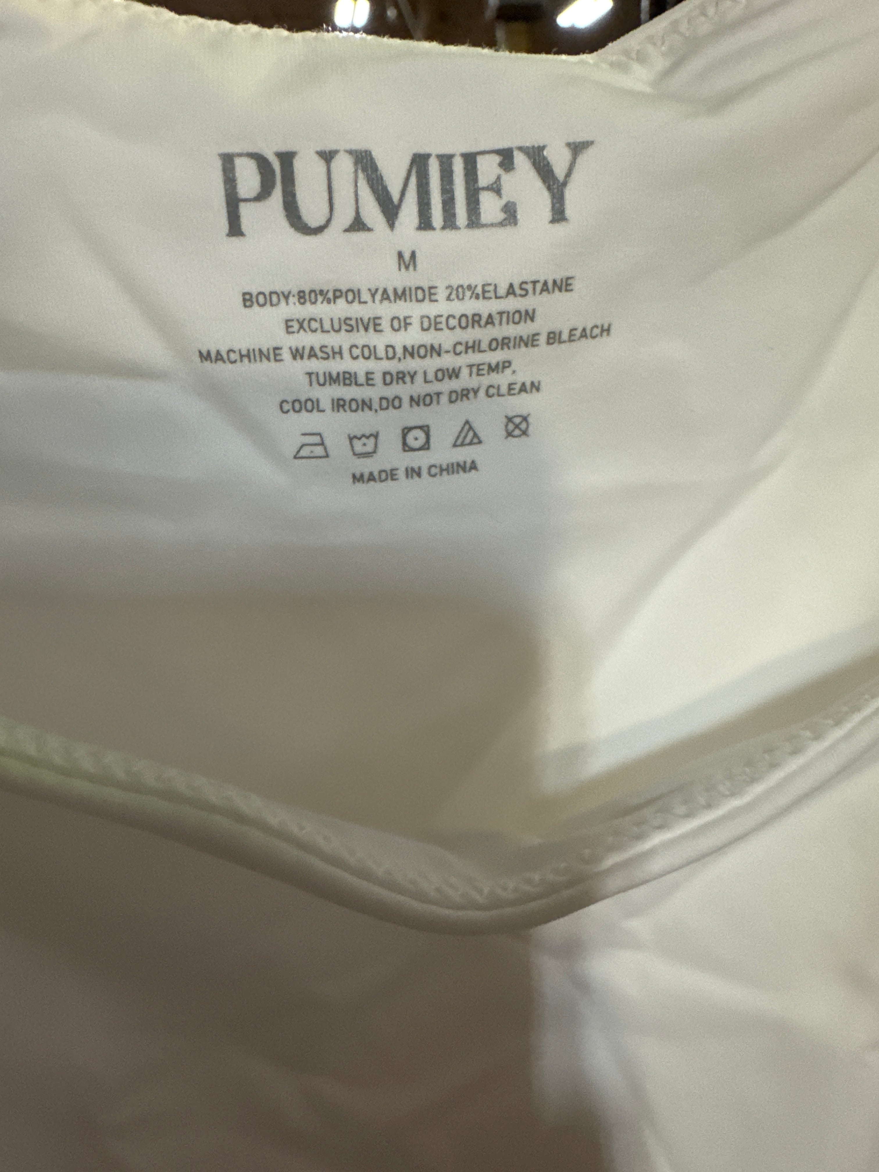 Pumiey Cream Tank Top- Med