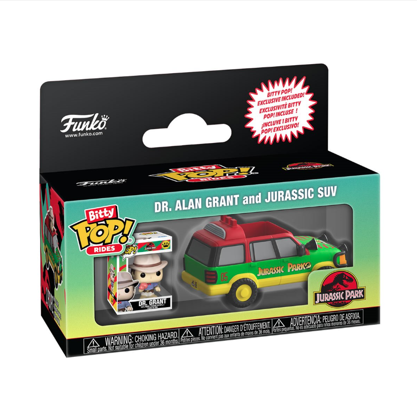 FUNKO | Bitty Pop! Rides | Dr. Alan Grant and Jurassic SUV