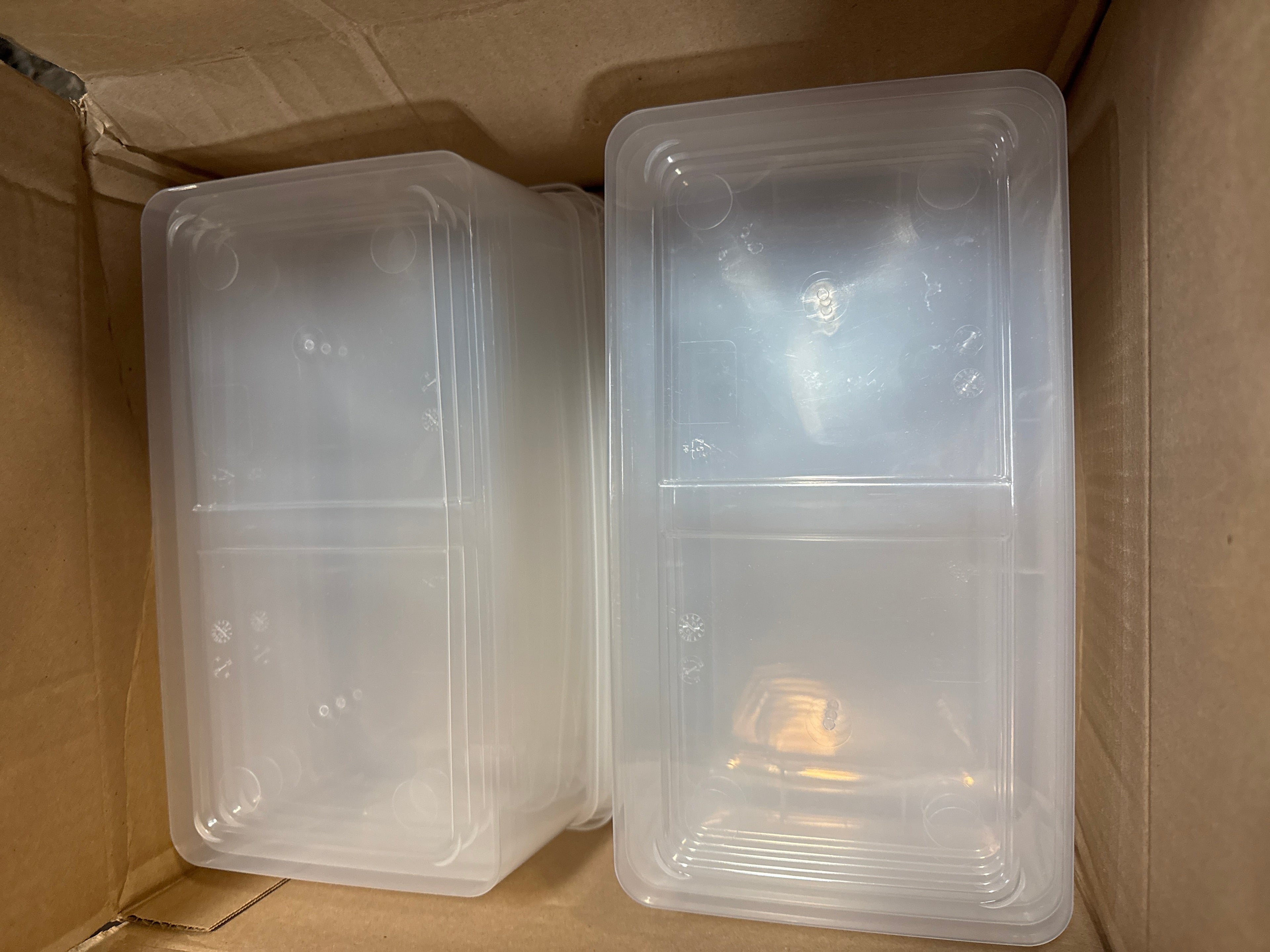IRIS USA 6-Pack Storage Bins with Lids, 6 Quart - Crystal Clear, Shoe Boxes Stackable Containers Organize Shoes Closet Shelves, Teacher Tools Classroom Organization, Game - BPA-Free Plastic