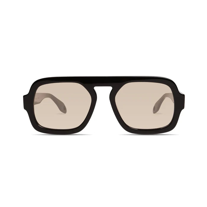 Elisa Johnson Jane Sunglasses in Gloss Black