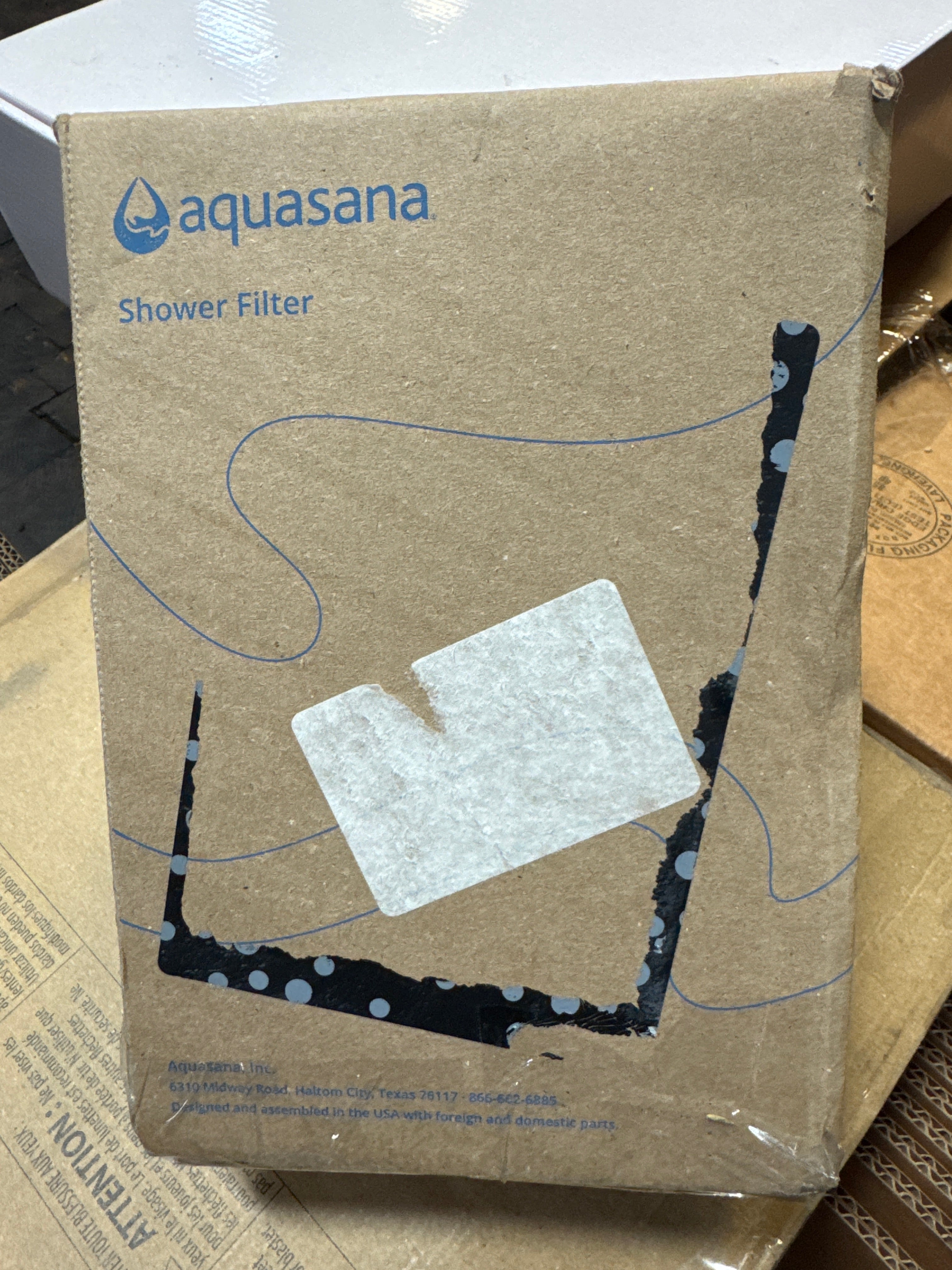 Aquasana Shower Filter | Dermatologist-recommended for softer, healthier skin & hair | Proven to reduce 90% of chlorine for 6 months | High pressure | Includes shower head | AQ-4100