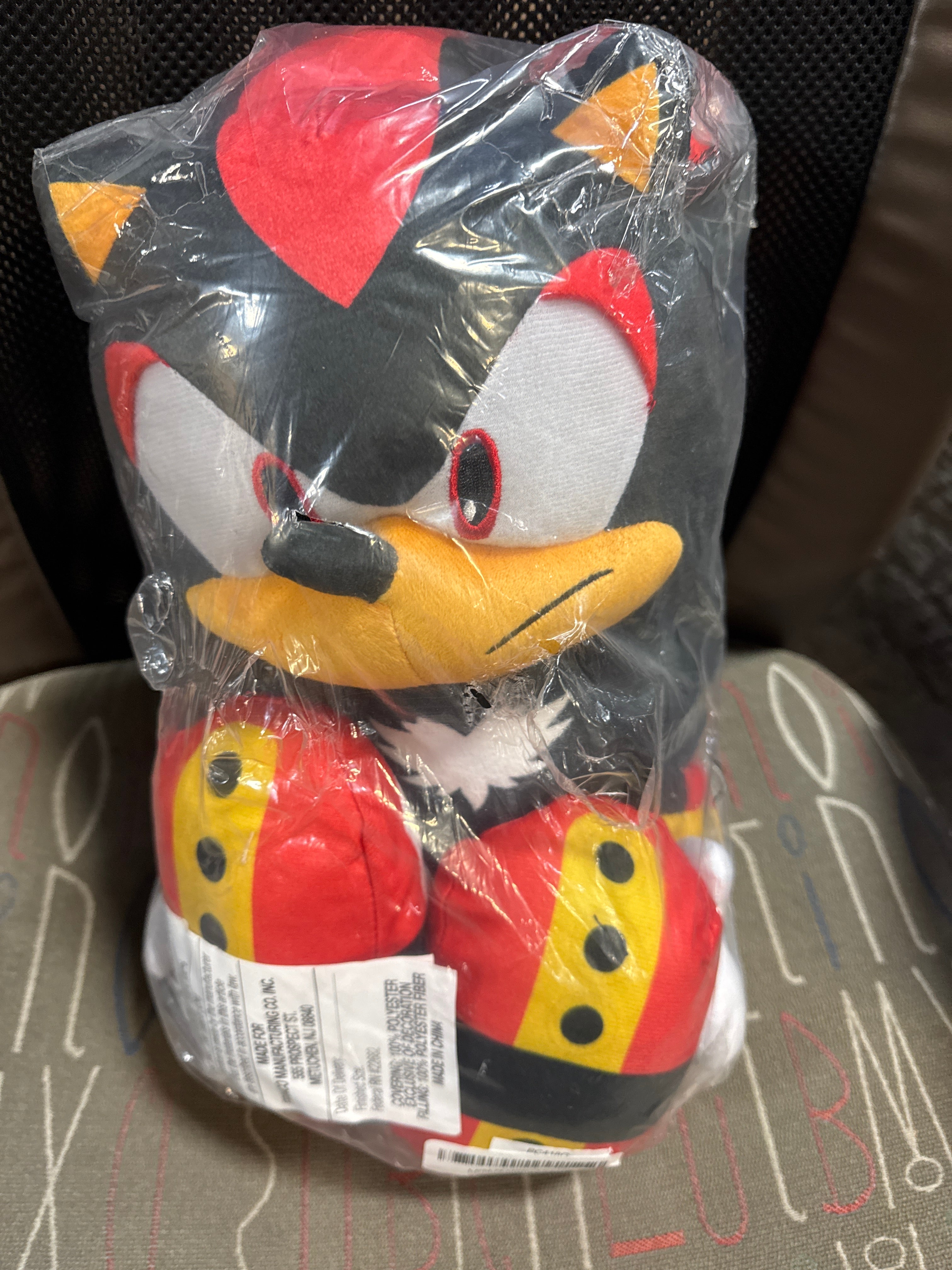 Sonic Shadow The Hedgehog Anime Kids Bedding Super Soft Plush Cuddle Pillow Buddy, One Size, (Officially Licensed Product)