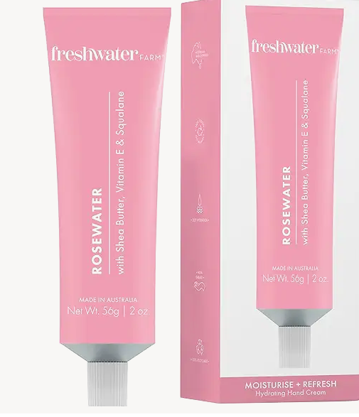 FRESHWATER FARM AUSTRALIA | Rosewater Hand Cream | 2 oz
