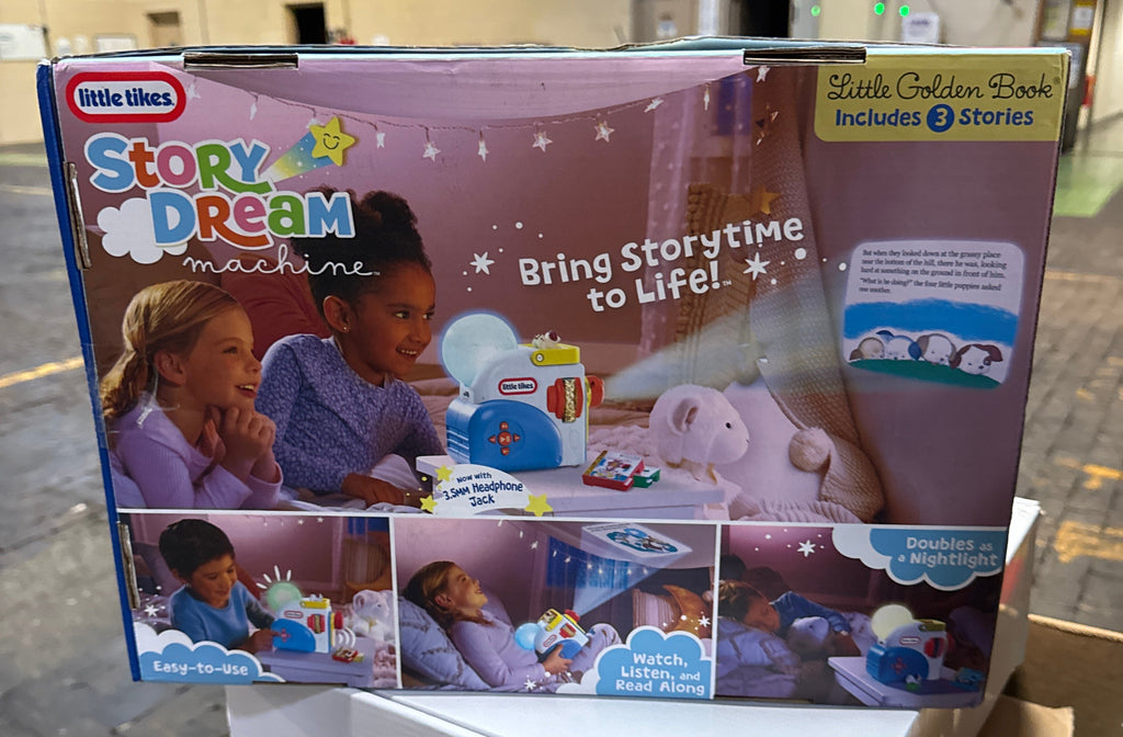 Little Tikes Story Dream Machine Starter Set, Storytime, Books, Little Golden Book, Audio Play, The Poky Little Puppy Character, Nightlight, Toy Gift for Toddlers and Kids Girls Boys Ages 3+