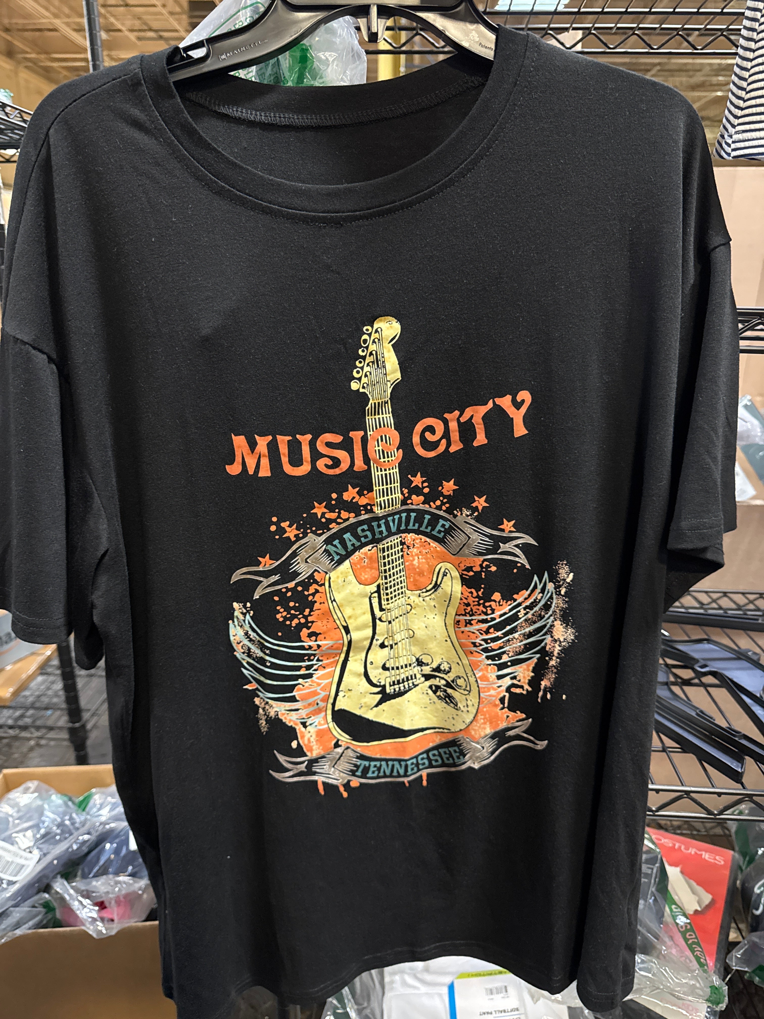 Nashville Music City T-shirt-Large