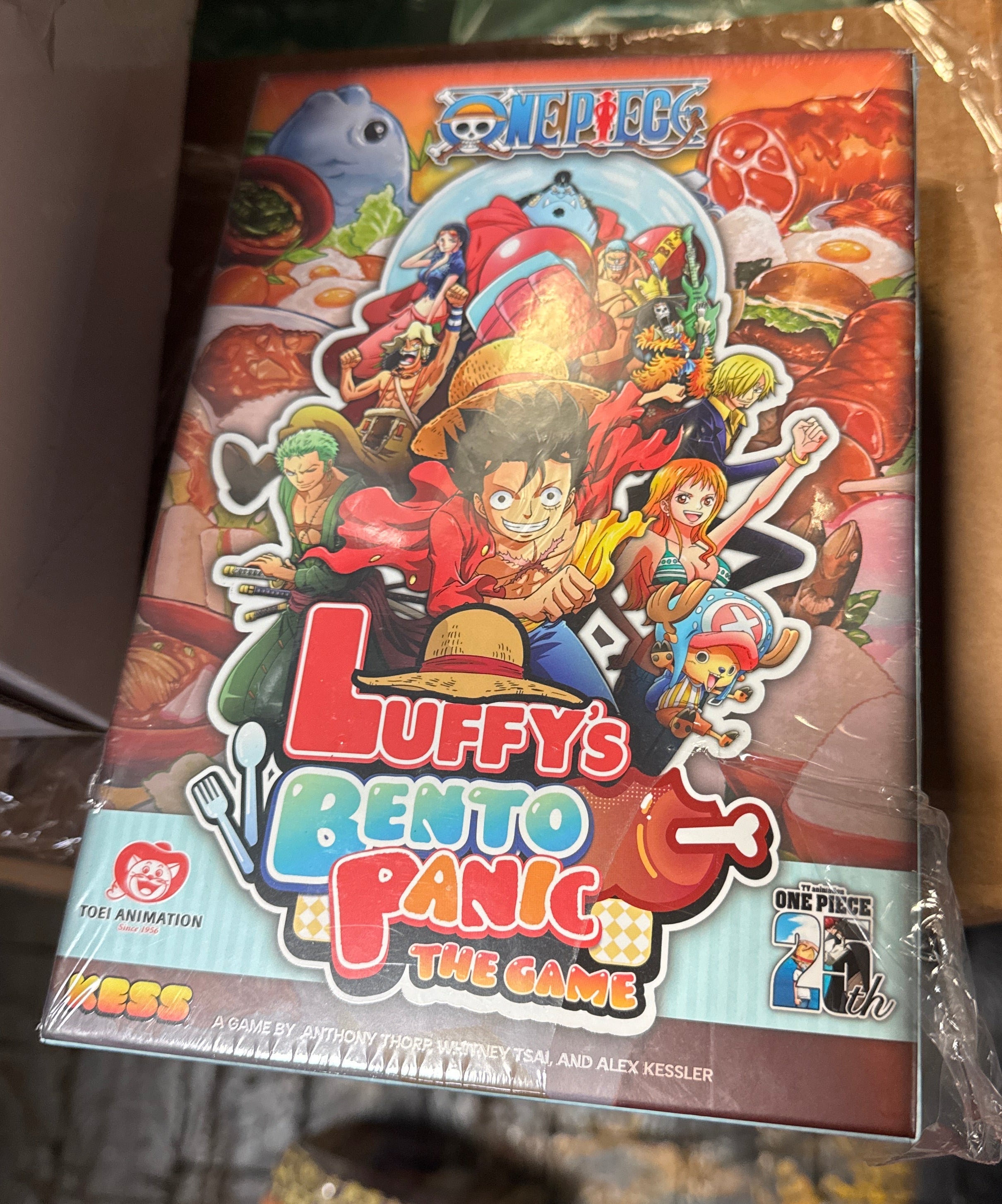 KESS One Piece: Luffy’s Bento Panic Game for Players Ages 10 & Up, Playtime 30 Mins, Anime, Quick to Learn, Feasting Fun: Lunch is Served, with a Side of Panic