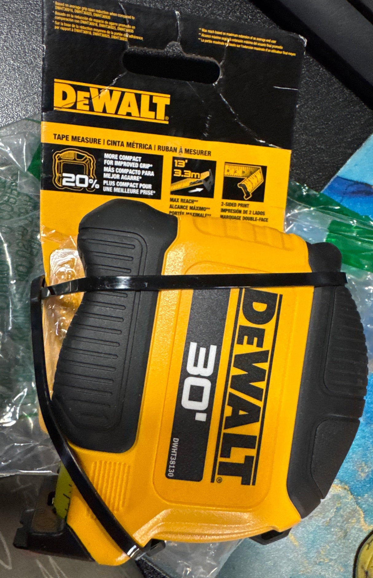 DEWALT ATOMIC Compact Series 30' Tape Measure