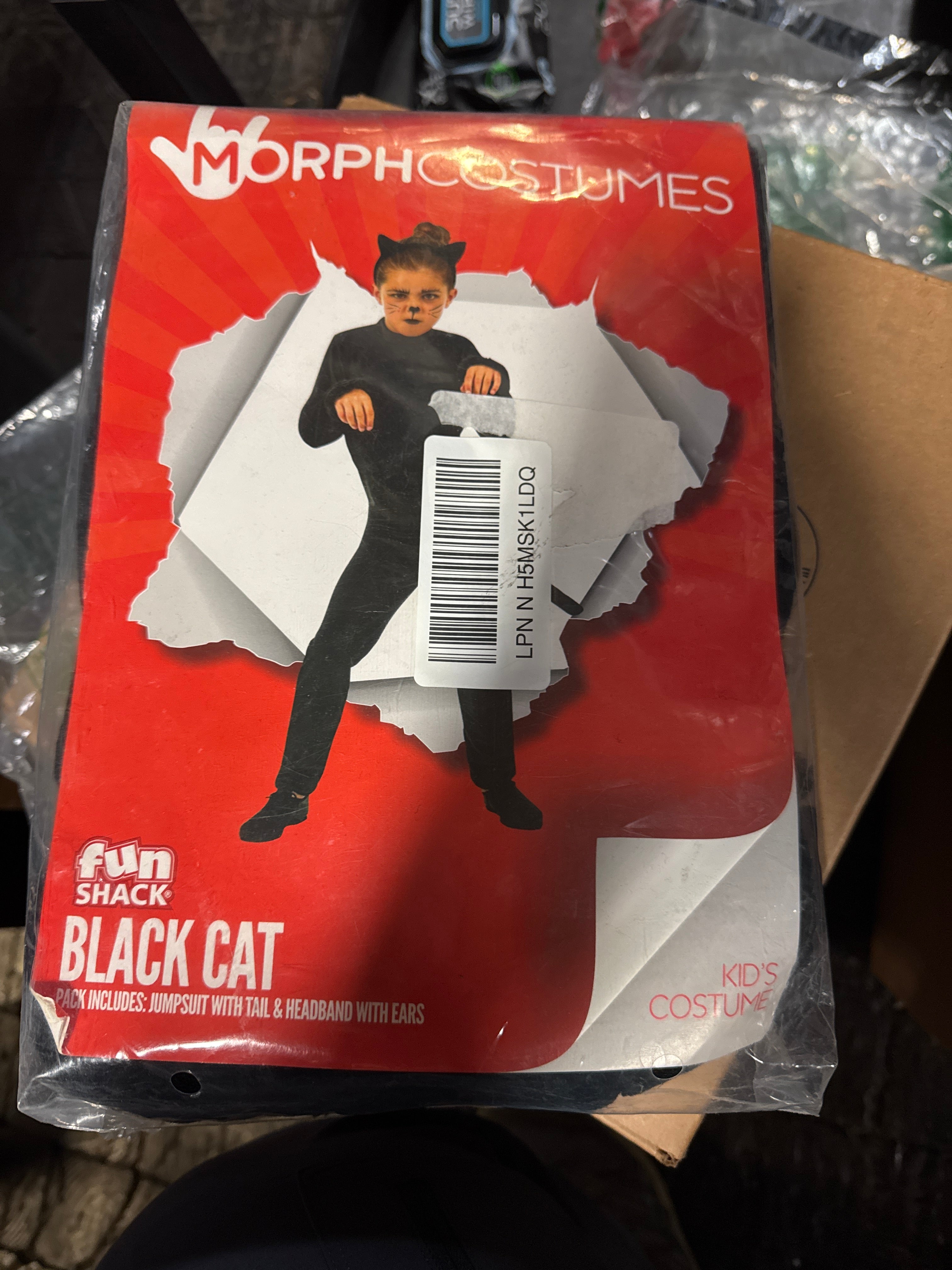 fun shack Black Cat Costume for Girls, Cat Costumes for Kids, Halloween Costumes for Kids, Black Cats Girls Halloween Costume
