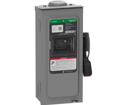 SCHNEIDER ELECTRIC | Square D | VisiPacT Series | VHU361RB | No Fuse Provisions