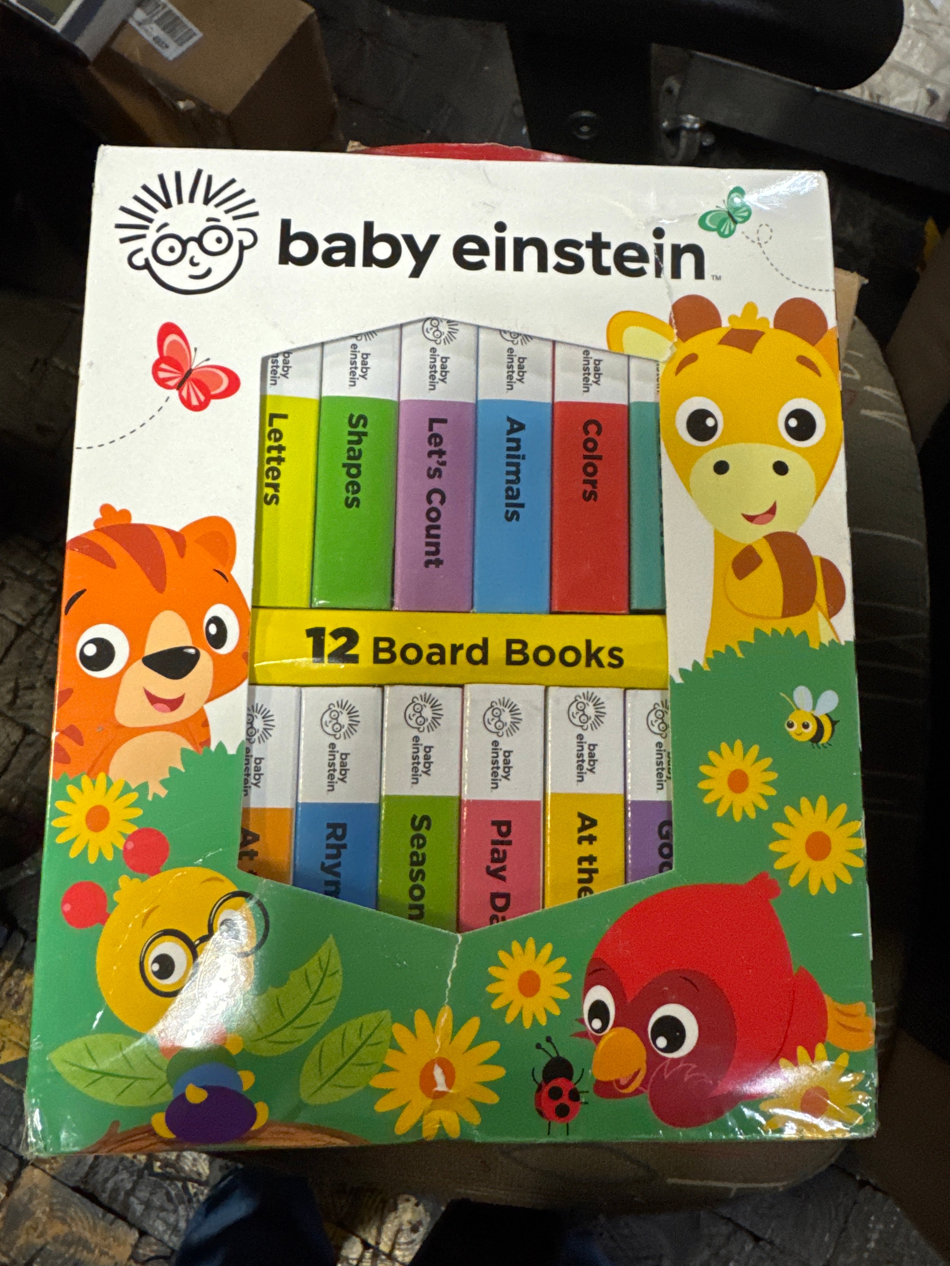 Baby Einstein - My First Library Board Book Block 12-Book Set - First Words, Alphabet, Numbers, and More! - PI Kids Board book – Picture Book, January 21, 2020