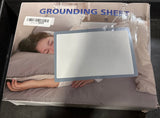 Grounding Sheets King Size,Earth Grounded Fitted Bed Sheet 10% Pure Silver Fiber + 90% Organic Cotton, Bed Grounding Kit with grounding Cord for Improved Sleep & Wellness(Gray,King - 80"x78"x15")