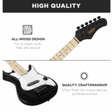 Best Choice Products - Kids Electric Guitar Beginner Starter Kit w/ 5W Amplifier - 30 in - Black