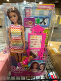 Barbie Teacher Doll with Brunette Fashion Doll, 1 Toddler Doll, & Teaching Accessories